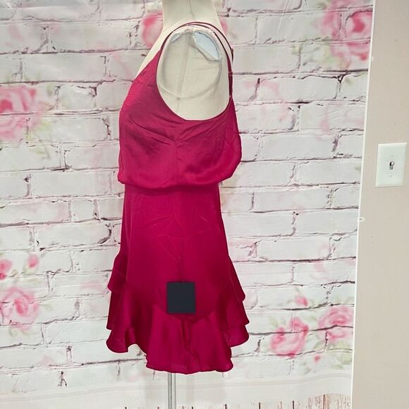 Lulu's Burgundy Mini Dress - Picture 8 of 12